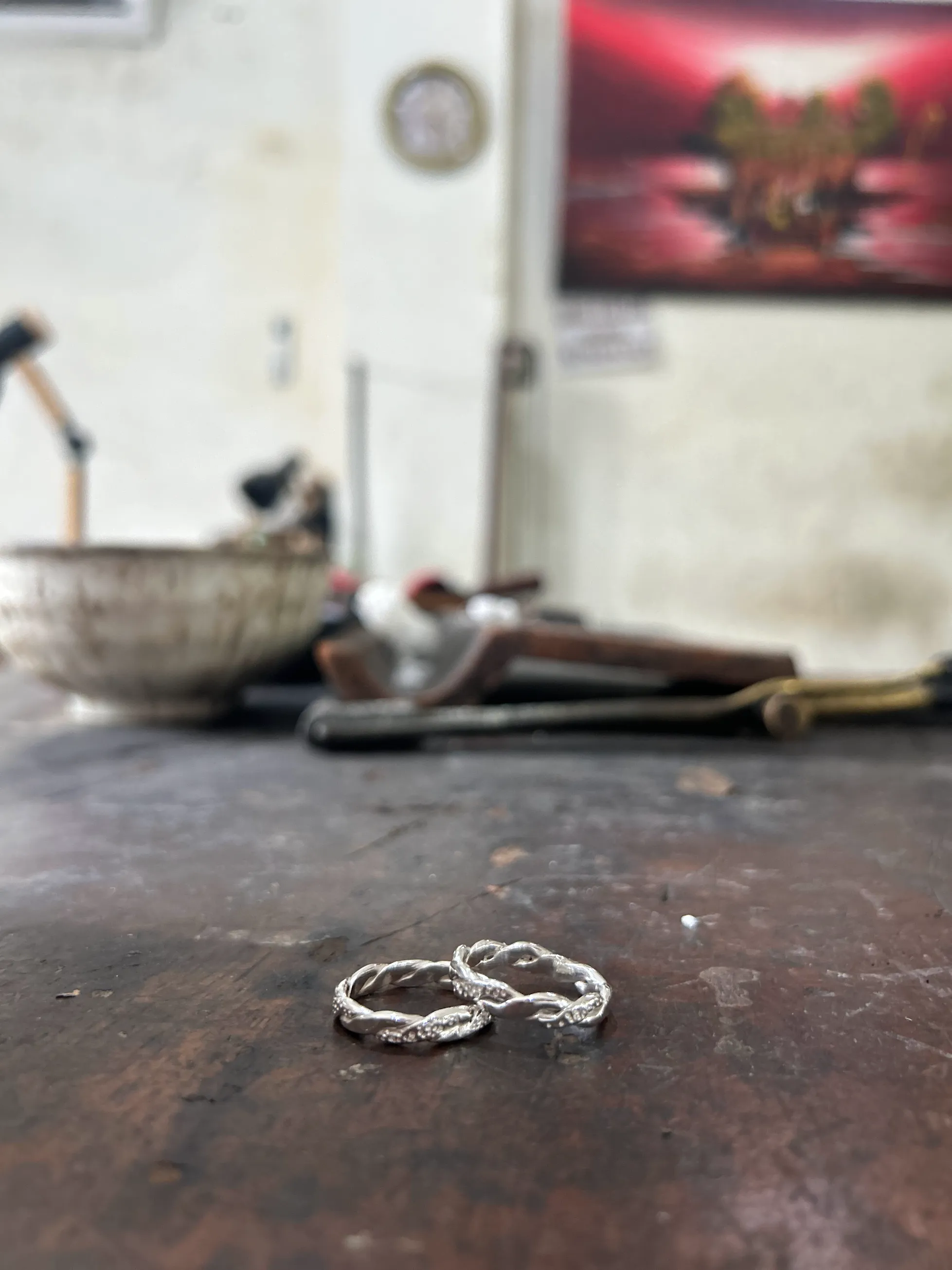 Handmade silver rings
